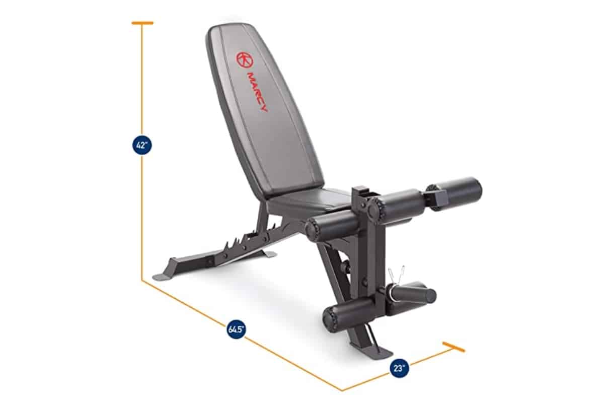 Try 10 Exercises with the Marcy Powder Adjustable Weight Bench