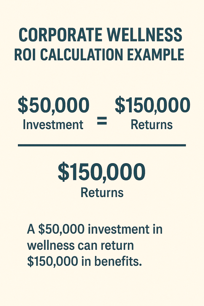 Corporate wellness ROI calculation example